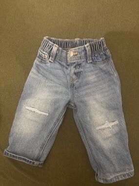 Old Navy Blue Kids Jeans with Knee Distressing